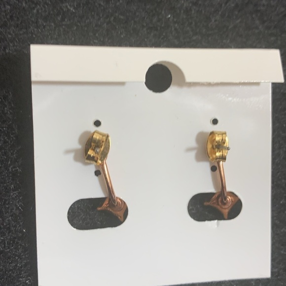 NIP Gold Tone Faux Pearl Stud Ear Jacket Fashion Earrings - Picture 5 of 7